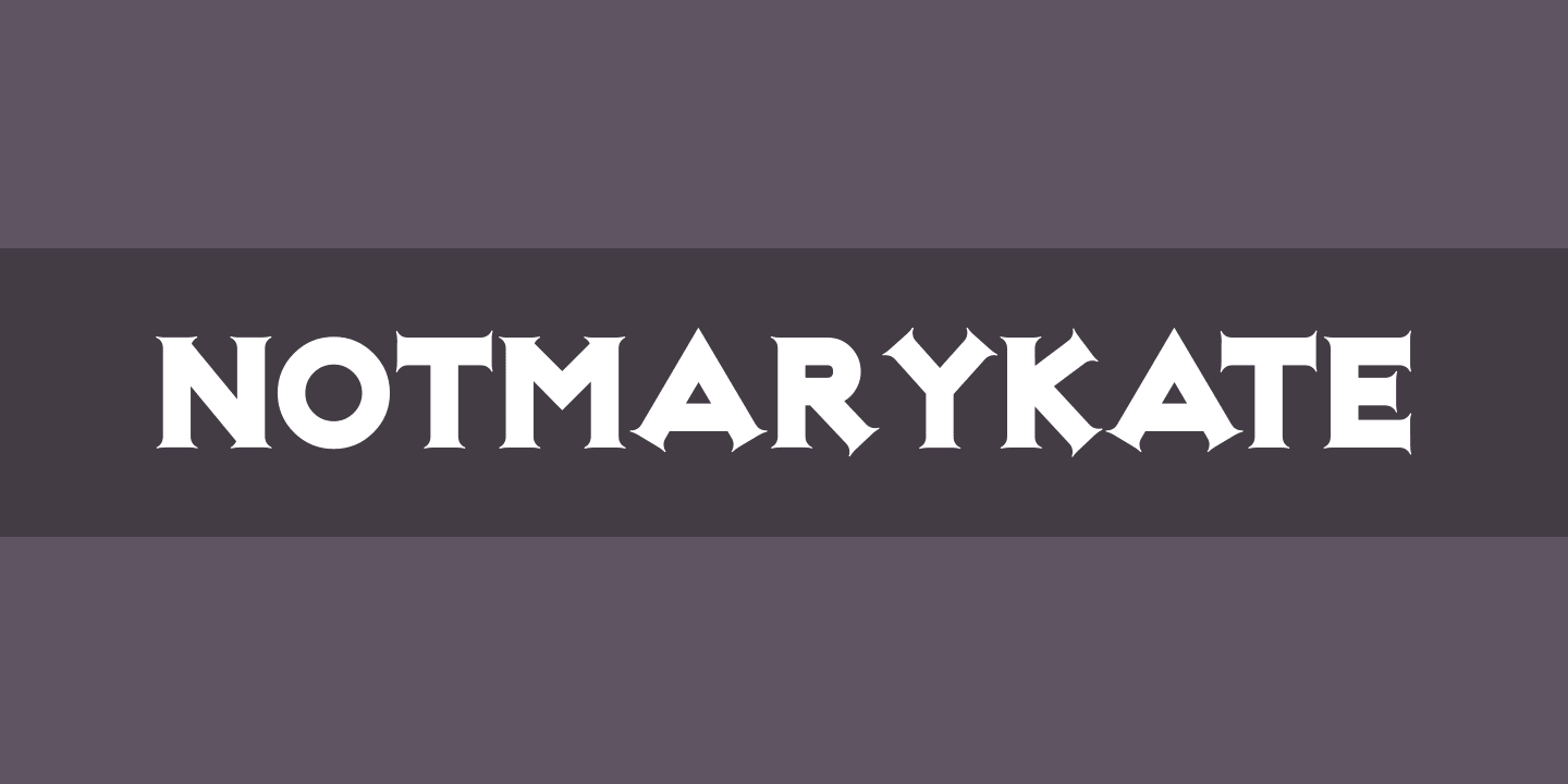Шрифт NotMaryKate